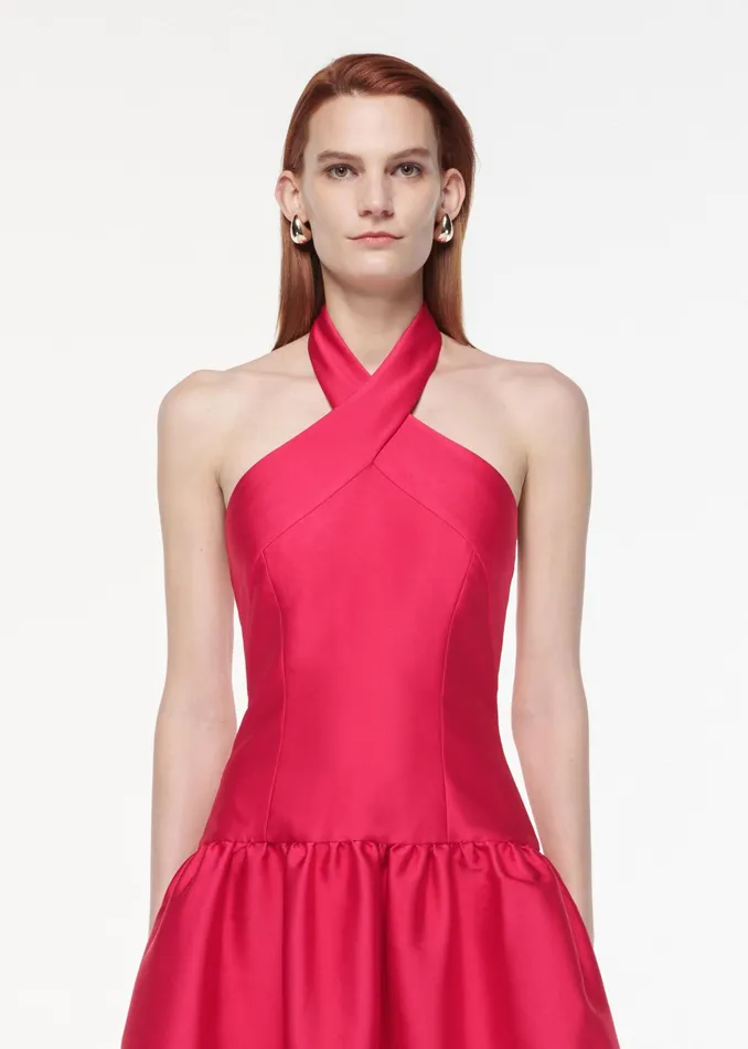 Women Roland Mouret Clothing Taffeta Midi Dress