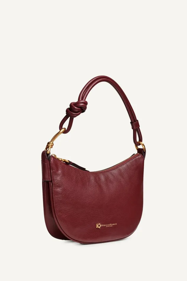 Women ROSLYN SMALL HOBO Garnet Donna Karan New York Shoulder And Hobo Bags Women ROSLYN SMALL HOBO Garnet Donna Karan New York Shoulder And Hobo Bags