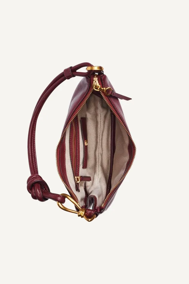 Women ROSLYN SMALL HOBO Garnet Donna Karan New York Shoulder And Hobo Bags Women ROSLYN SMALL HOBO Garnet Donna Karan New York Shoulder And Hobo Bags