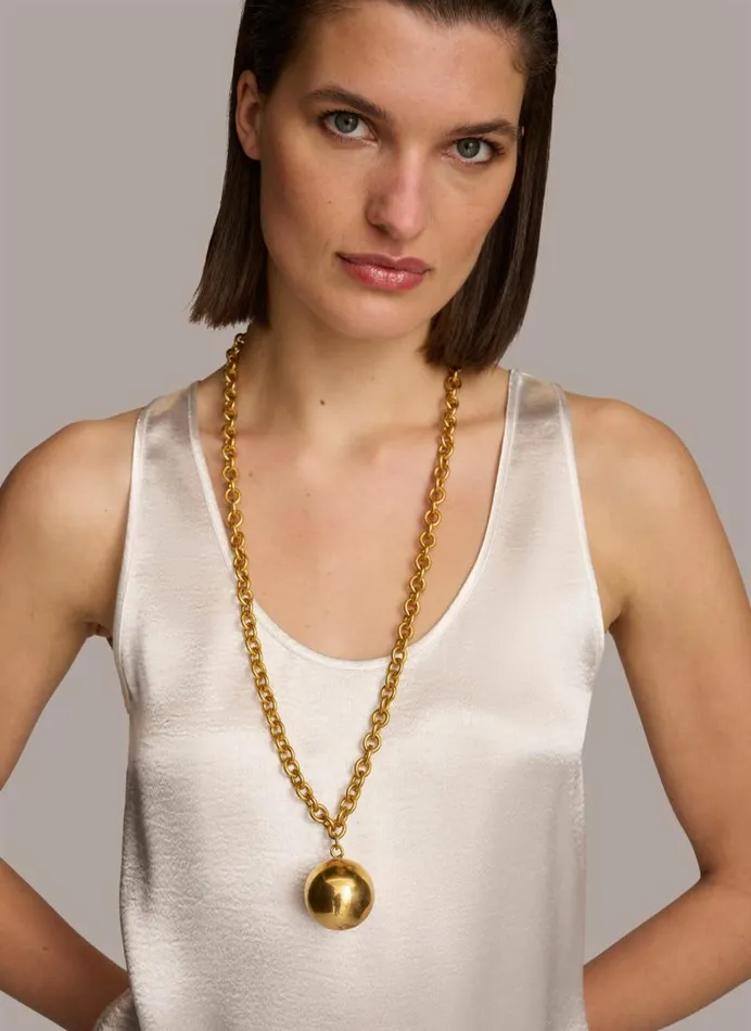 Women ROUND NECK SHINY TANK Cream Donna Karan New York Sweaters And Tops Women ROUND NECK SHINY TANK Cream Donna Karan New York Sweaters And Tops
