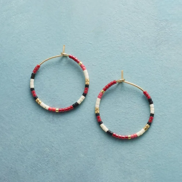Women Sacred Circle Hoop Earrings Sundance Catalog Earrings