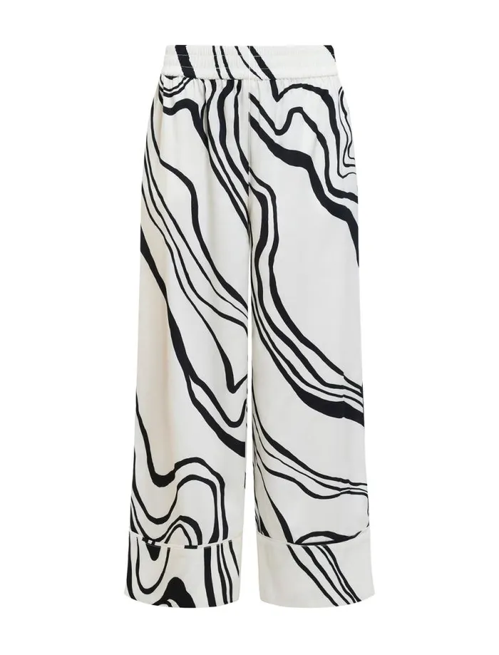 Women Salome WideLeg Cropped Pant Gardenia Combo BCBG Bottoms Women Salome WideLeg Cropped Pant Gardenia Combo BCBG Bottoms