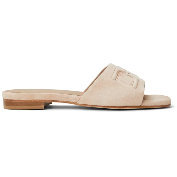Women Sandals and Slides Bruno Magli FABIA Single Banded Slide SAND SUEDE