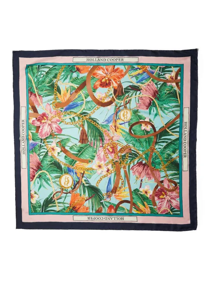 Women Scarves Holland Cooper Silk Scarf St Lucia