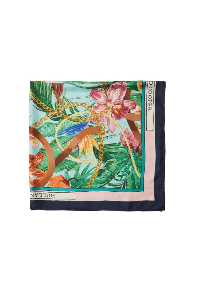 Women Scarves Holland Cooper Silk Scarf St Lucia
