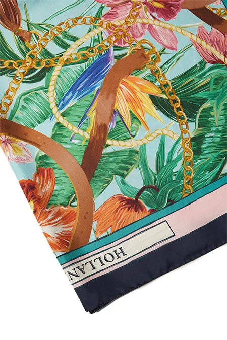 Women Scarves Holland Cooper Silk Scarf St Lucia
