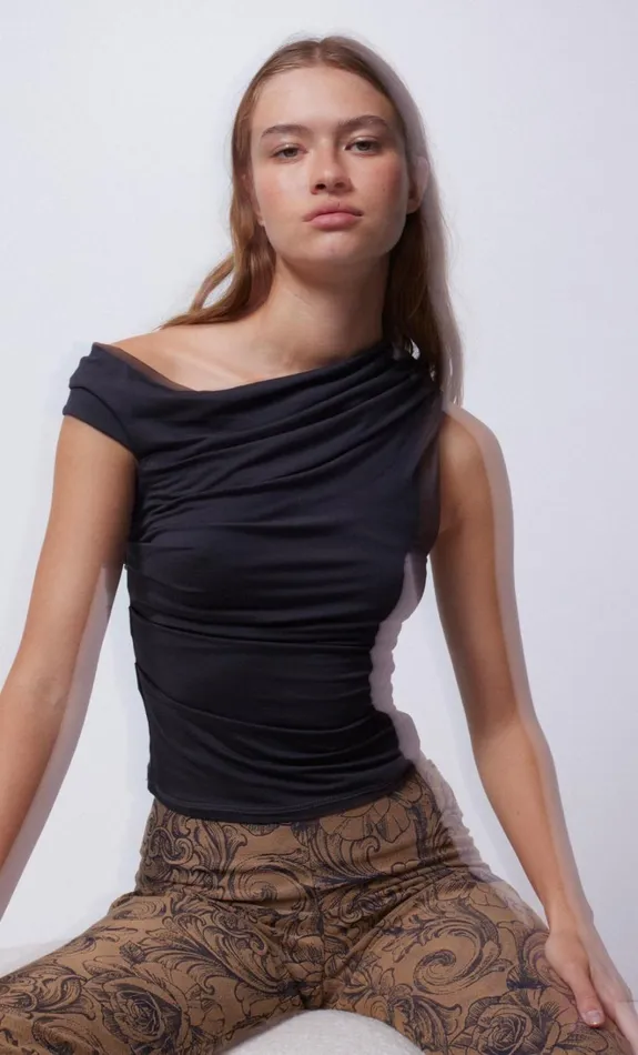 Women SERENE TOP 8211 CHARCOAL Bec Bridge Sleeveless