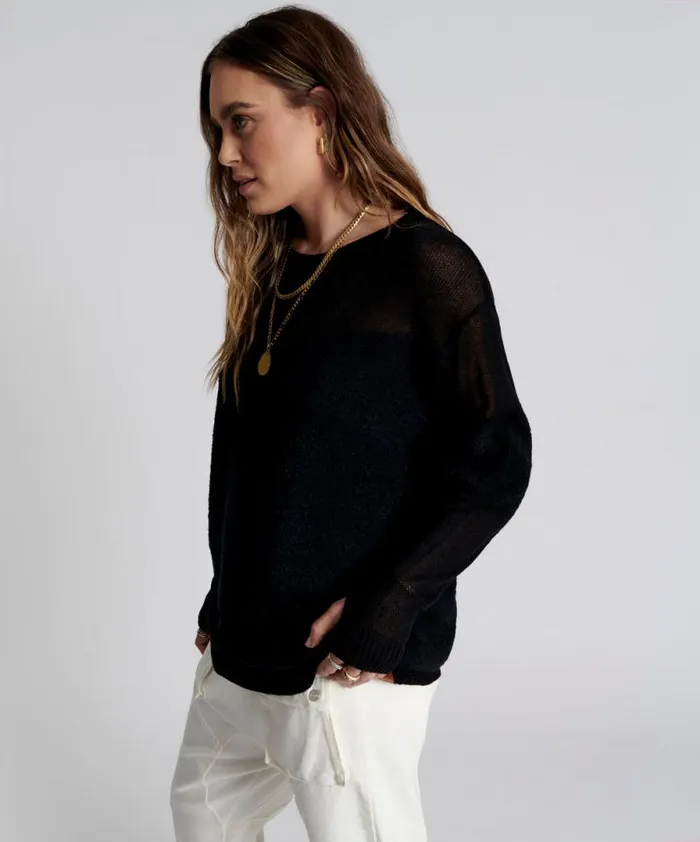 Women SHATTERED CREW KNIT SWEATER BLACK One Teaspoon Knitwear Women SHATTERED CREW KNIT SWEATER BLACK One Teaspoon Knitwear