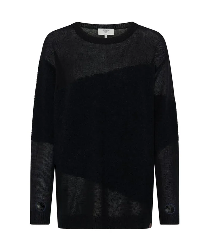Women SHATTERED CREW KNIT SWEATER BLACK One Teaspoon Knitwear Women SHATTERED CREW KNIT SWEATER BLACK One Teaspoon Knitwear