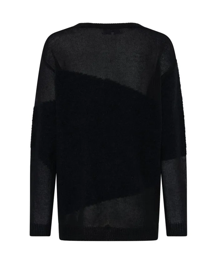 Women SHATTERED CREW KNIT SWEATER BLACK One Teaspoon Knitwear Women SHATTERED CREW KNIT SWEATER BLACK One Teaspoon Knitwear