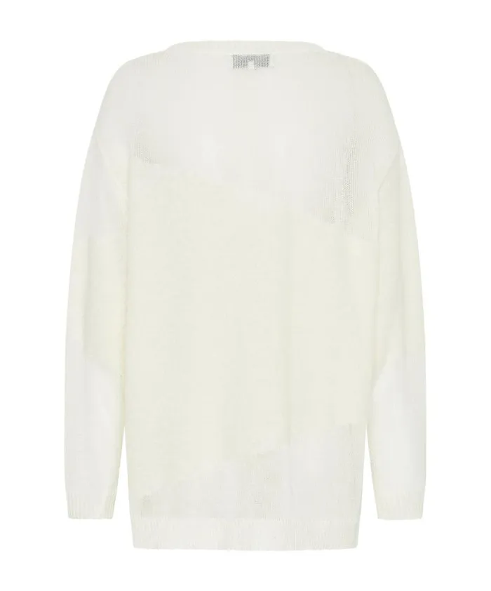 Women SHATTERED CREW KNIT SWEATER WHITE One Teaspoon Knitwear Women SHATTERED CREW KNIT SWEATER WHITE One Teaspoon Knitwear