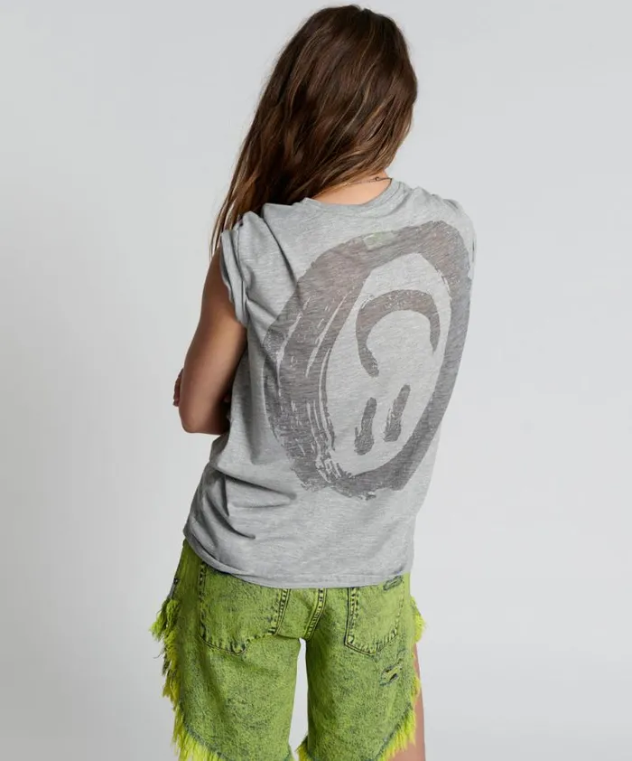 Women SHE IS RARE BURNOUT CREW TEE One Teaspoon Graphic Tees