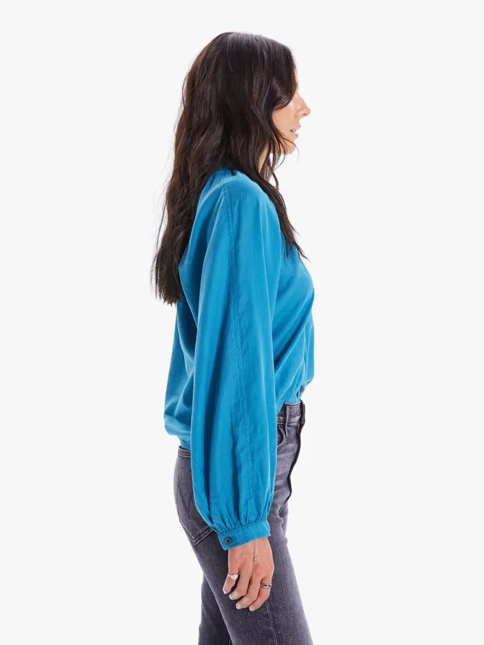 Women Shirts Mother Denim The Sunburst Medium Blue