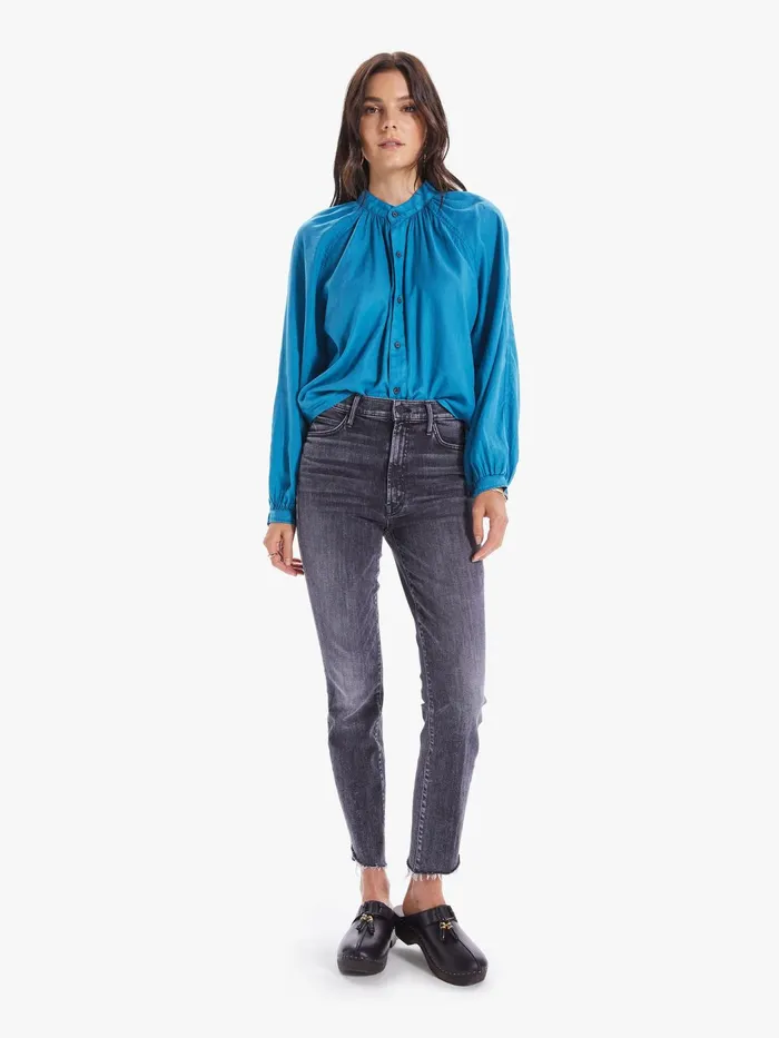 Women Shirts Mother Denim The Sunburst Medium Blue