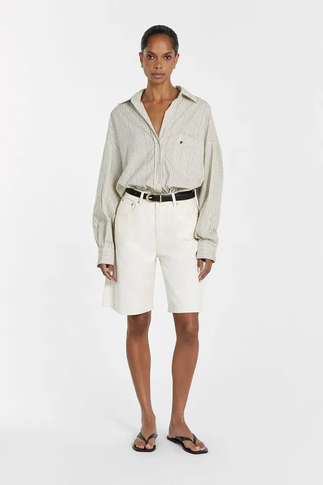 Women Shorts DISSH BAMBI CREAM BERMUDA DENIM SHORT