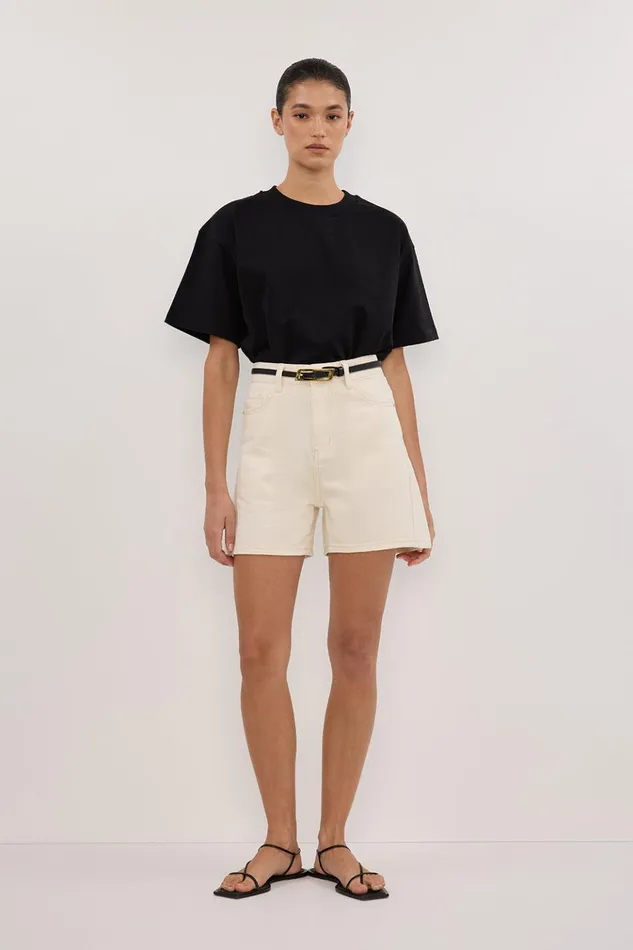 Women Shorts DISSH FINN CREAM DENIM SHORT