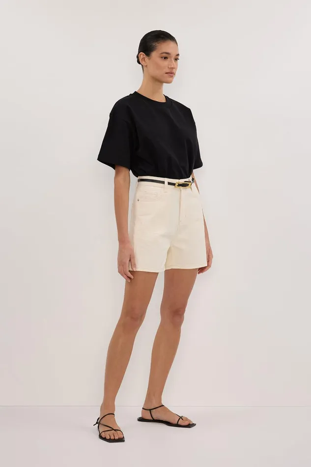 Women Shorts DISSH FINN CREAM DENIM SHORT