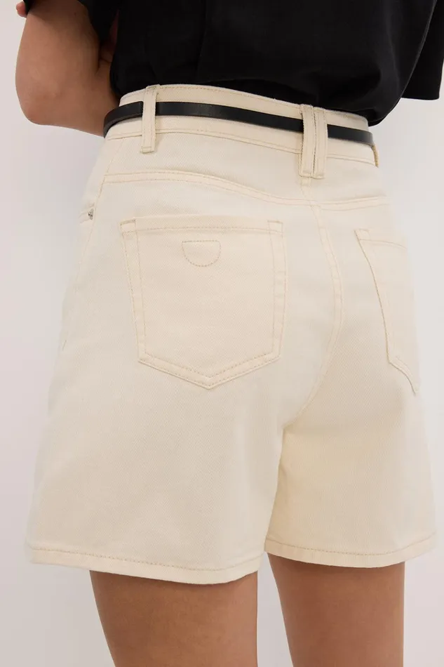 Women Shorts DISSH FINN CREAM DENIM SHORT