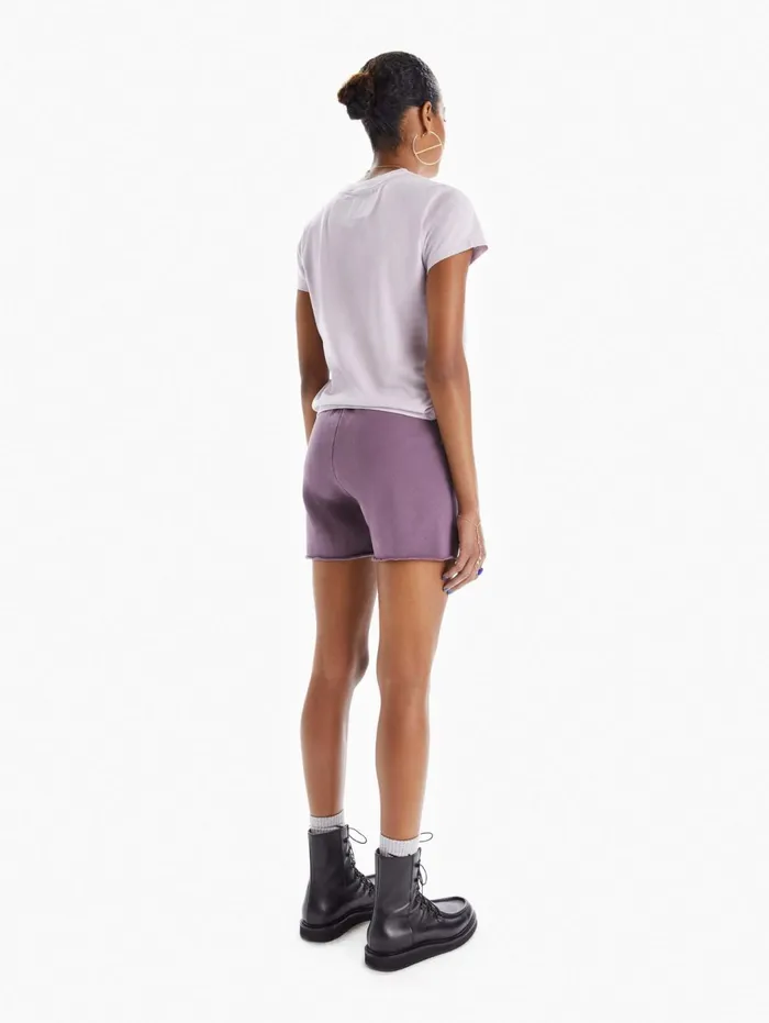 Women Shorts Mother Denim The Bender Short Fray Purple
