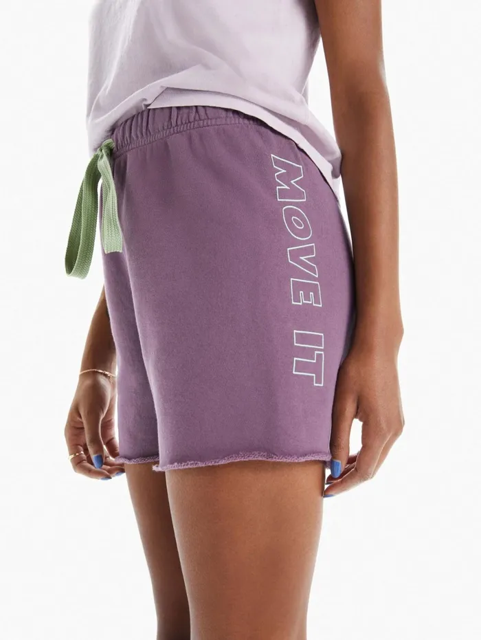 Women Shorts Mother Denim The Bender Short Fray Purple