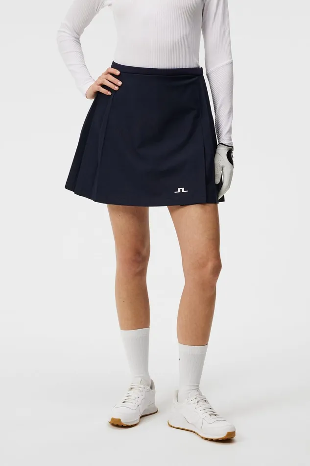 Women Sierra Pleat Skirt JL Navy JLindeberg Skirts