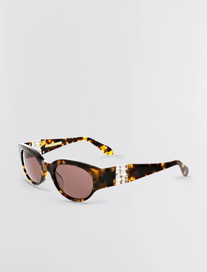 Women Signature Oval Icon Sunglasses Blonde Demi BCBG Sunglasses
