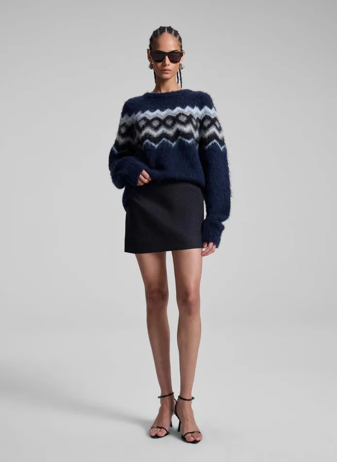 Women Skirts ALC Edie Mini Tux Skirt Charcoalblack