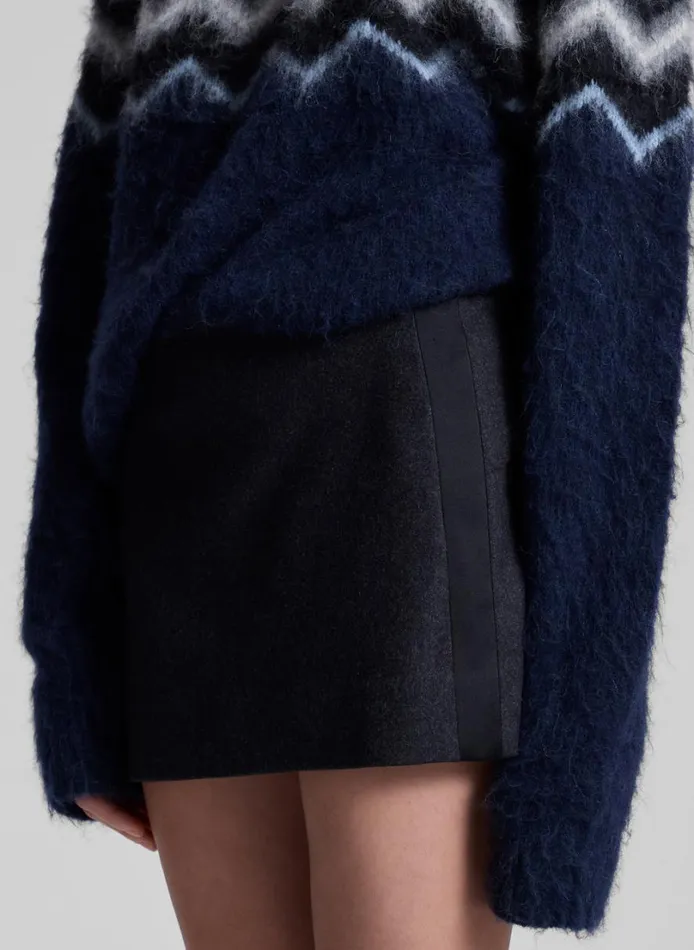 Women Skirts ALC Edie Mini Tux Skirt Charcoalblack