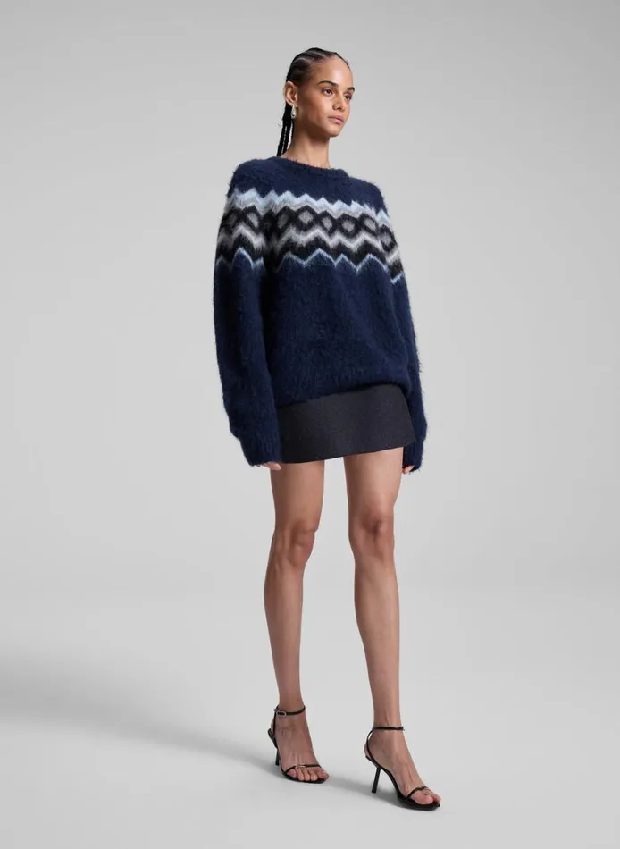 Women Skirts ALC Edie Mini Tux Skirt Charcoalblack