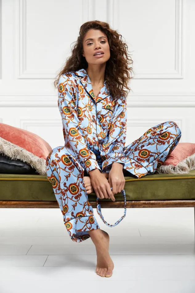 Women Sleepwear Holland Cooper Pyjama Set Sky Blue Women Sleepwear Holland Cooper Pyjama Set Sky Blue