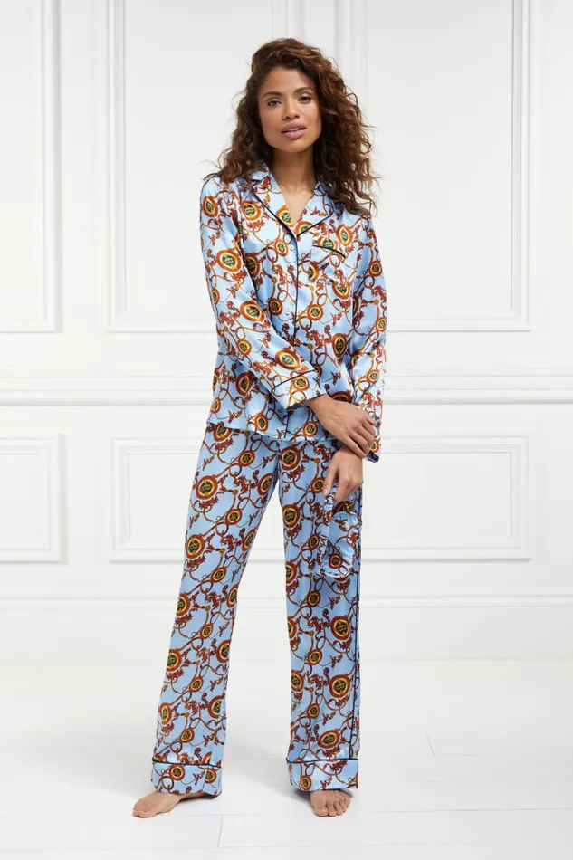 Women Sleepwear Holland Cooper Pyjama Set Sky Blue Women Sleepwear Holland Cooper Pyjama Set Sky Blue