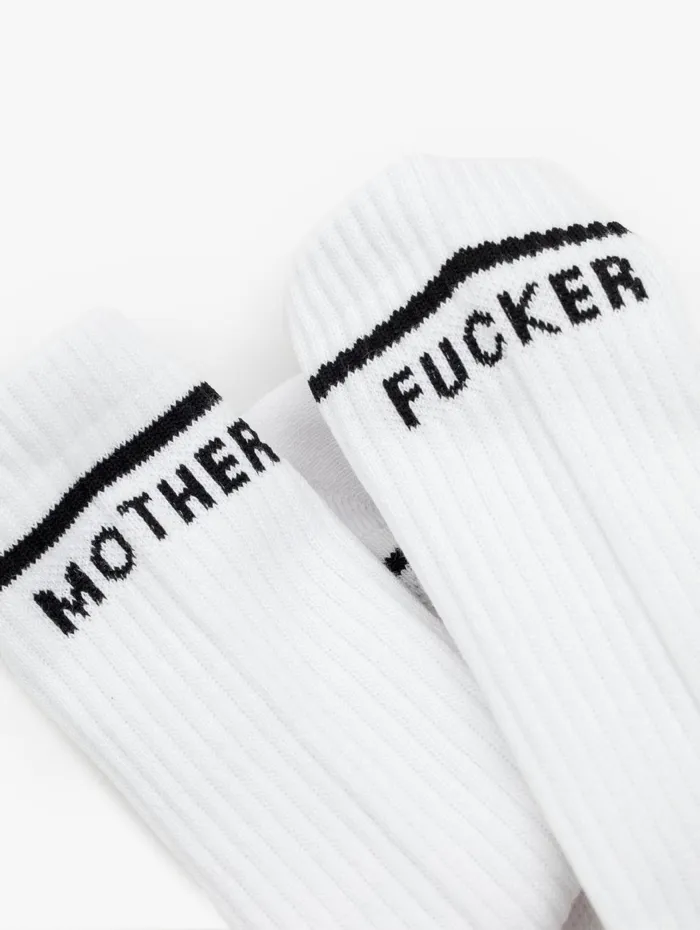 Women SocksLaces Mother Denim One Small Step For Mankind White
