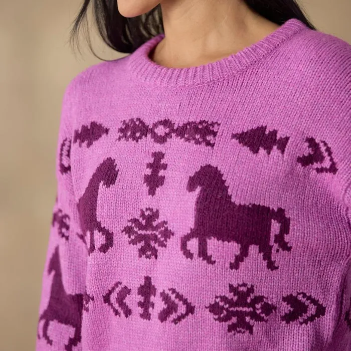 Women Spirited Horse Sweater Charcoal Sundance Catalog Sweaters Women Spirited Horse Sweater Charcoal Sundance Catalog Sweaters