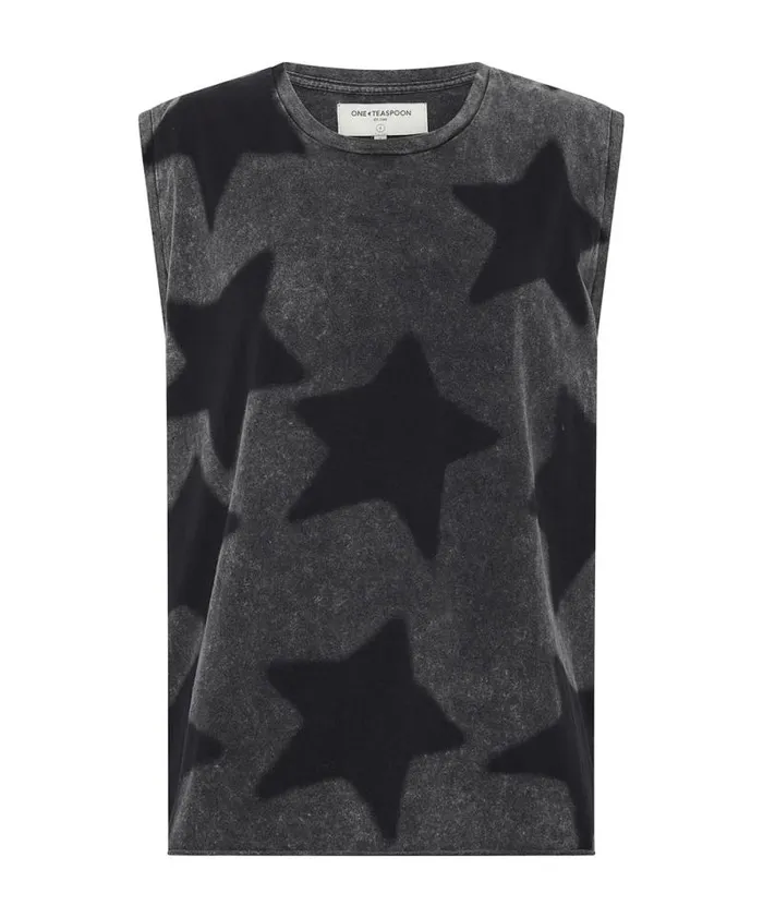 Women STAR DUST OVERSIZED TANK One Teaspoon Tees and Tanks Women STAR DUST OVERSIZED TANK One Teaspoon Tees and Tanks