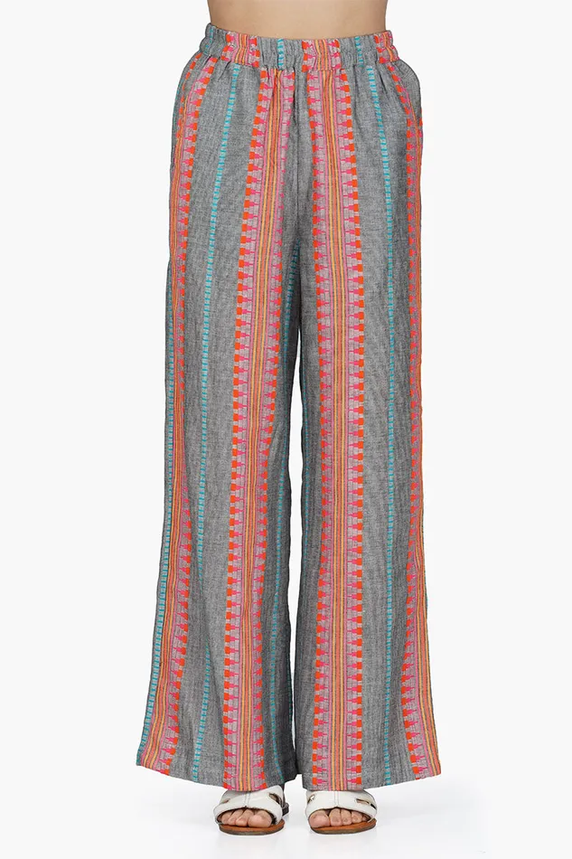 Women Starlette Yarn Dyed Stripe Pants Pants America and Beyond