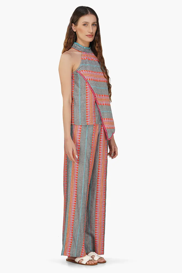 Women Starlette Yarn Dyed Stripe Pants Pants America and Beyond