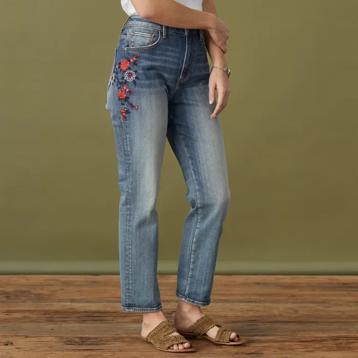 Women Stella Beauty Bouquet Jeans Coral Floral Sundance Catalog Denim Shop Women Stella Beauty Bouquet Jeans Coral Floral Sundance Catalog Denim Shop