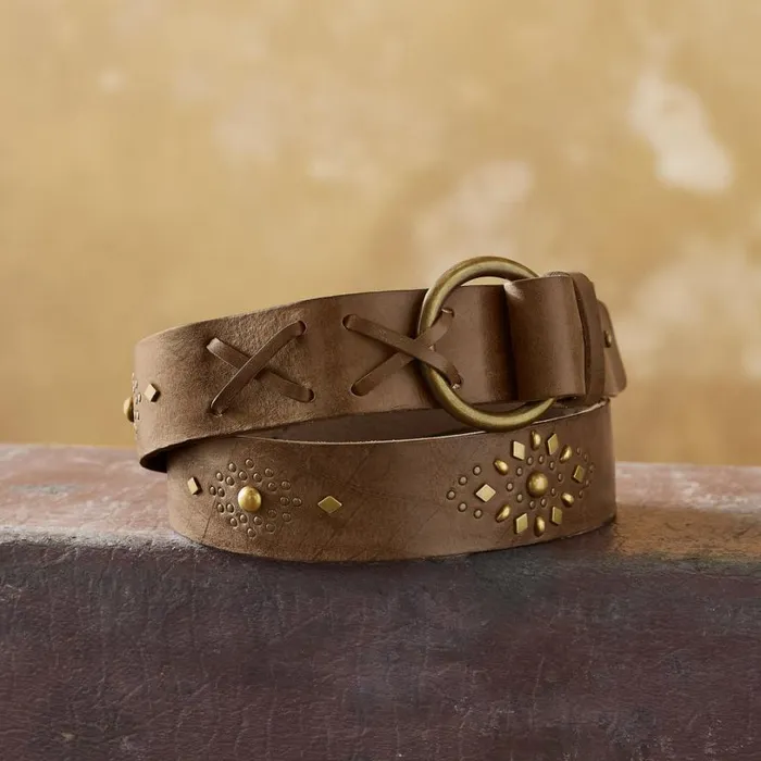 Women Studded Rhylee Belt Espresso Sundance Catalog Belts Women Studded Rhylee Belt Espresso Sundance Catalog Belts