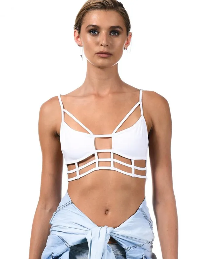 Women SUPERMAN BODICE WHITE One Teaspoon Intimates