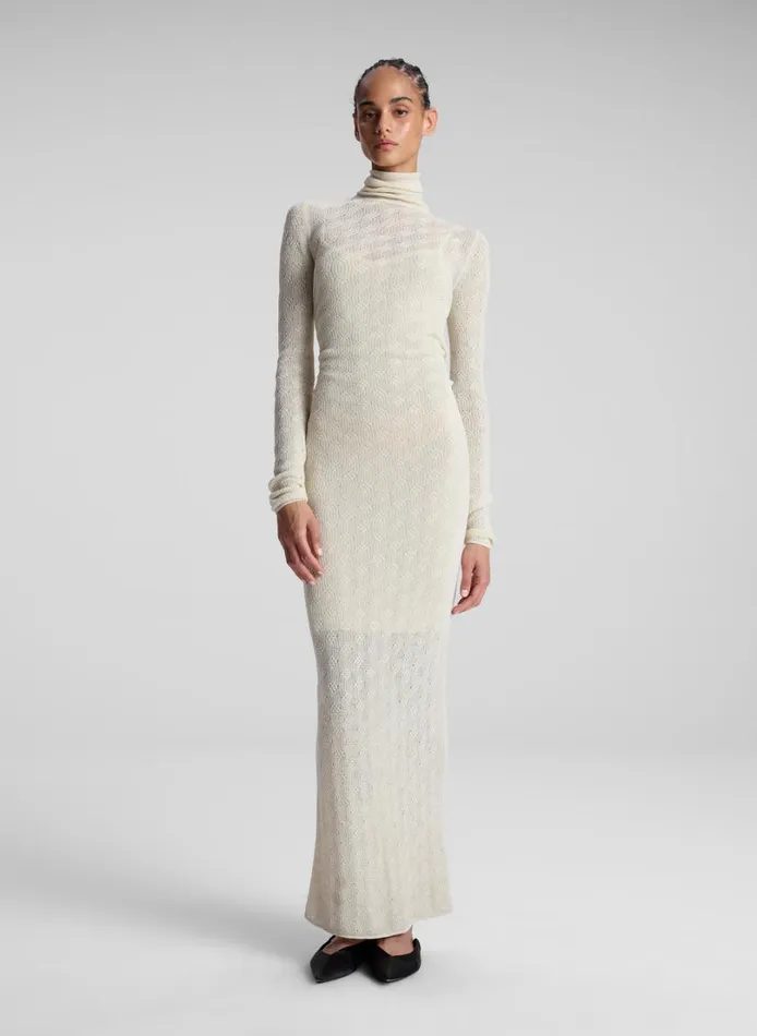 Women Sweaters ALC Jayce Alpaca Maxi Dress Cream