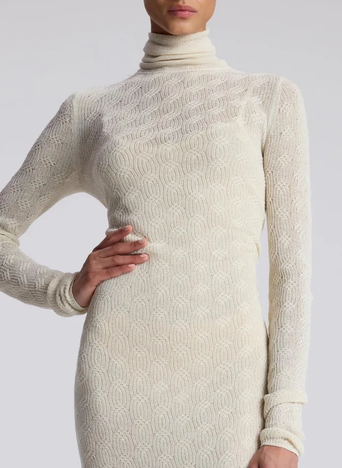 Women Sweaters ALC Jayce Alpaca Maxi Dress Cream