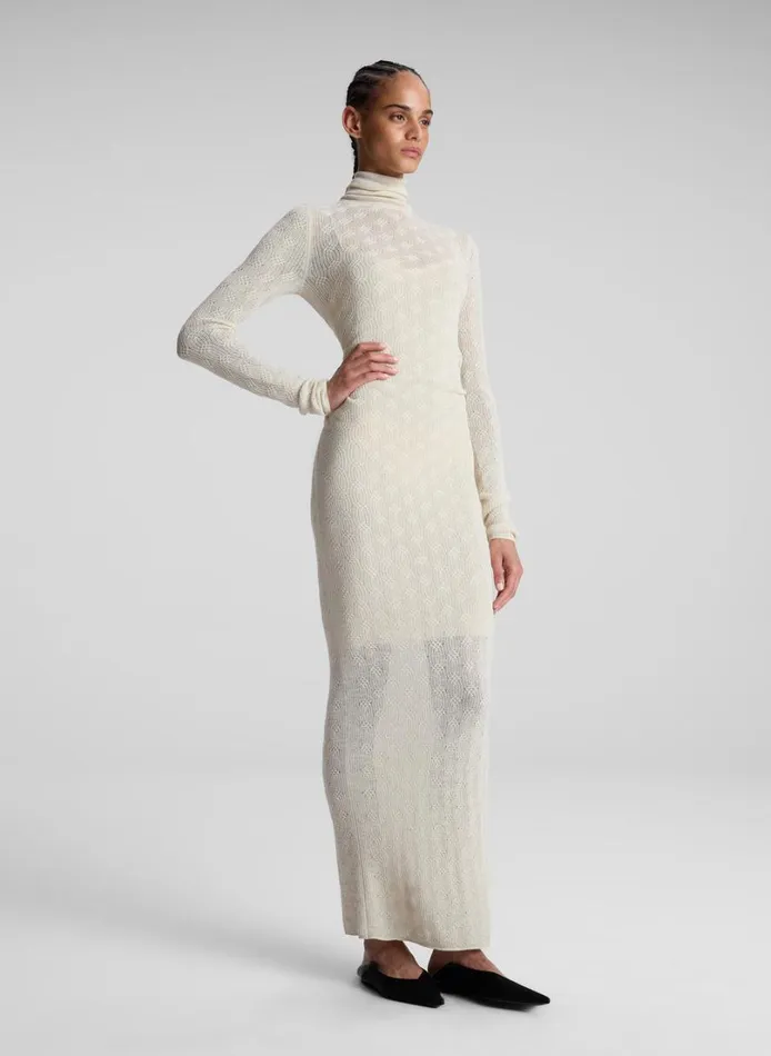 Women Sweaters ALC Jayce Alpaca Maxi Dress Cream