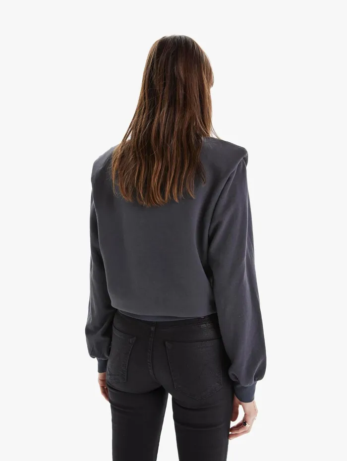 Women Sweatshirts Mother Denim The Push and Shove Black