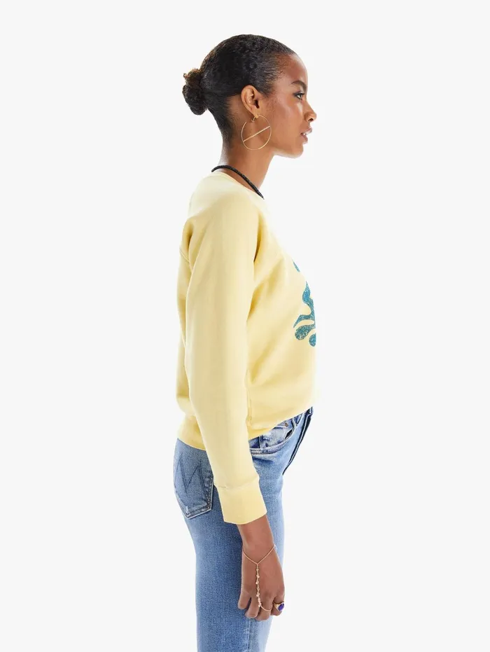 Women Sweatshirts Mother Denim The Square Yellow