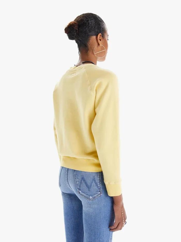 Women Sweatshirts Mother Denim The Square Yellow