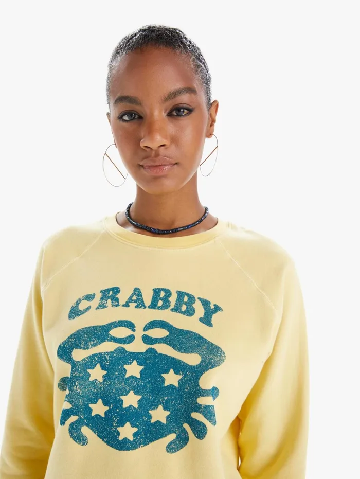 Women Sweatshirts Mother Denim The Square Yellow