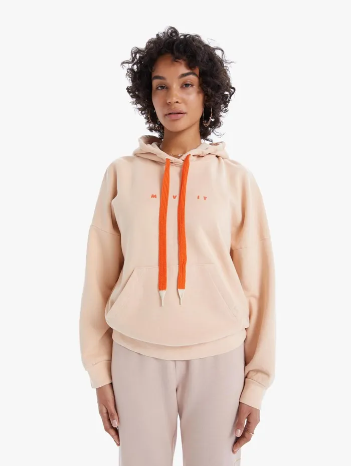 Women Sweatshirts Mother Denim The Whip It Hoodie Lightpastel Pink