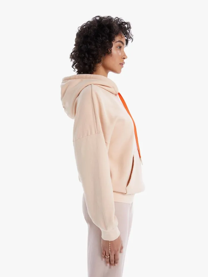 Women Sweatshirts Mother Denim The Whip It Hoodie Lightpastel Pink