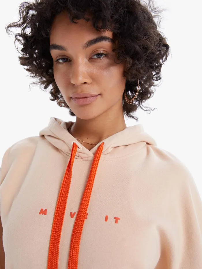 Women Sweatshirts Mother Denim The Whip It Hoodie Lightpastel Pink