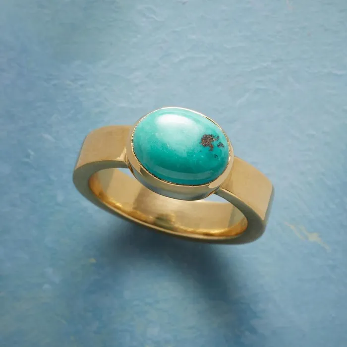 Women Talking Turquoise Ring Sundance Catalog Rings